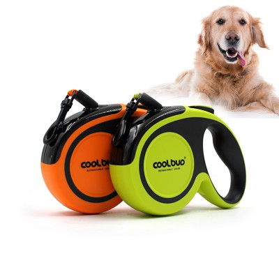 New style wholesale custom print logo pet retractable reflective dog nylon 16ft leash for running